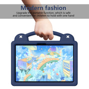 For Honor Pad X8a Handle Kickstand Children EVA Shockproof Tablet Case(Navy Blue)
