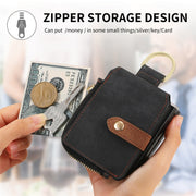 For Motorola Razr 40 Ultra Retro Skin-feel Ring Multi-card Wallet Phone Case(Black)