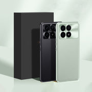 For Xiaomi Redmi K70 Pro Plain-leather All-inclusive Shockproof Phone Case(Black)