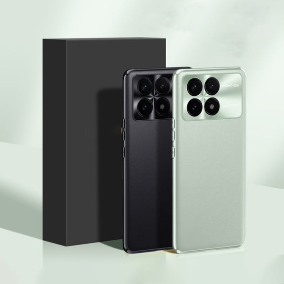 For Xiaomi Redmi K70 Pro Plain-leather All-inclusive Shockproof Phone Case(Black)