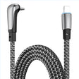 ENKAY PD30W Elbow Type-C to 8 Pin Fast Charging Data Braid Cable with Indicator Light, Length:1.2m - 2 in 1 Cable by ENKAY | Online Shopping South Africa | PMC TechLife | Buy Now Pay Later Mobicred