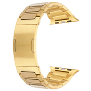 For Apple Watch SE 2022 40mm Stainless Steel H-Shaped Fold Buckle Watch Band(Gold)