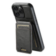 For iPhone 16 Pro Max Suteni H02 Leather Wallet Stand Back Phone Case(Black) - free shipping - PMC Jewellery - Order now!
