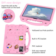For Lenovo P11 Plus J607F / Xiaoxin Pad 11 Handle Kickstand Children EVA Shockproof Tablet Case(Pink)