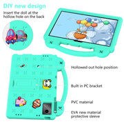 For TCL Nxt Pader 11 2023 Handle Kickstand Children EVA Shockproof Tablet Case(Mint Green)
