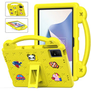 For TCL Nxt Pader 11 2023 Handle Kickstand Children EVA Shockproof Tablet Case(Yellow)