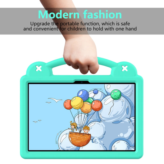 For DOOGEE T30 Pro 11 2023 Handle Kickstand Children EVA Shockproof Tablet Case(Mint Green)