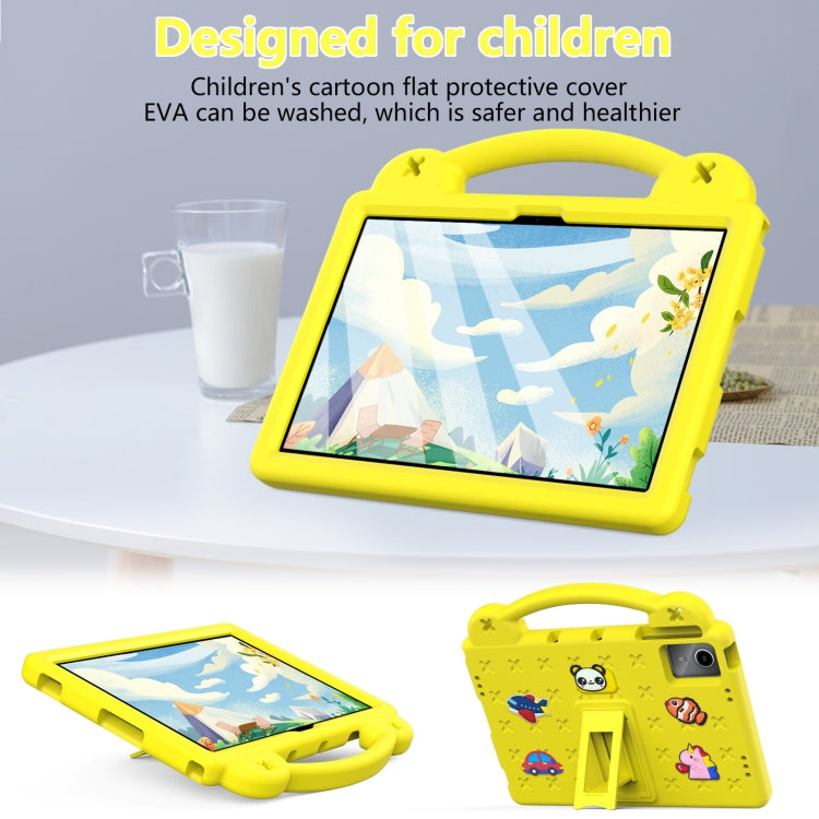 For Huawei MetePad 11 2023 / 2021 Handle Kickstand Children EVA Shockproof Tablet Case(Yellow)