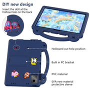 For Huawei MatePad SE 11 2024 Handle Kickstand Children EVA Shockproof Tablet Case(Navy Blue)
