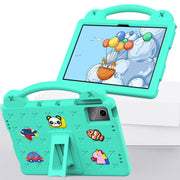 For Onn Tbspg 100110027 2023 Handle Kickstand Children EVA Shockproof Tablet Case(Mint Green)