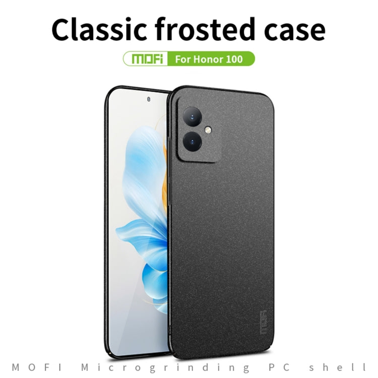 For Honor 100 MOFI Fandun Series Frosted PC Ultra-thin All-inclusive Phone Case(Red)