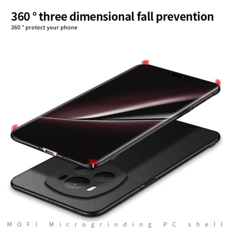 For Honor Magic6 RSR MOFI Fandun Series Frosted PC Ultra-thin All-inclusive Phone Case(Black)