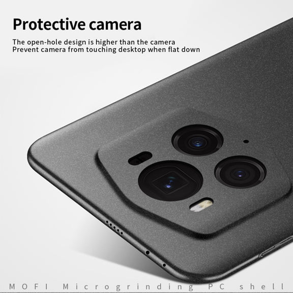 For Honor Magic6 RSR MOFI Fandun Series Frosted PC Ultra-thin All-inclusive Phone Case(Black)