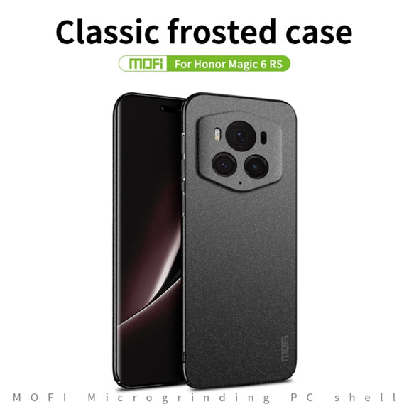 For Honor Magic6 RSR MOFI Fandun Series Frosted PC Ultra-thin All-inclusive Phone Case(Green)
