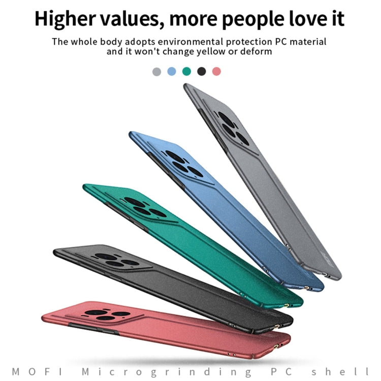 For Honor Magic6 Ultimate MOFI Fandun Series Frosted PC Ultra-thin All-inclusive Phone Case(Gray)