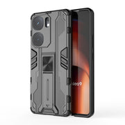For vivo iQOO Neo9 Pro / Neo9 Supersonic Armor PC Hybrid TPU Phone Case(Black)