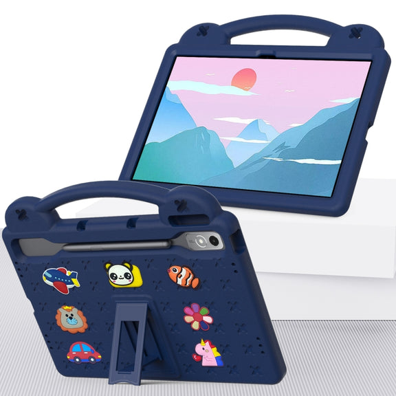 For  Lenovo Tab  P12 / Xiaoxin Pad Pro 12.7 Handle Kickstand Children EVA Shockproof Tablet Case(Mint Green)