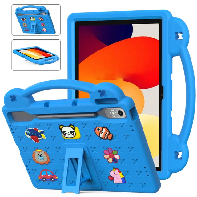 For  Lenovo Tab  P12 / Xiaoxin Pad Pro 12.7 Handle Kickstand Children EVA Shockproof Tablet Case(Sky Blue)