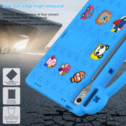 For  Lenovo Xiaoxin Pad Pro 12.7 2025 Handle Kickstand Children EVA Shockproof Tablet Case(Sky Blue)