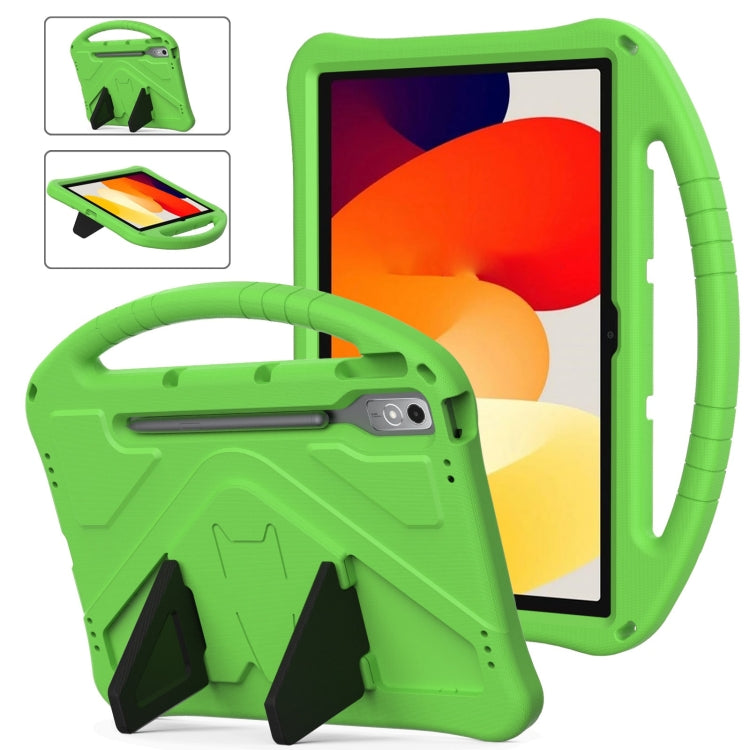 For Lenovo Tab P12  EVA Shockproof Tablet Case with Holder(Green)