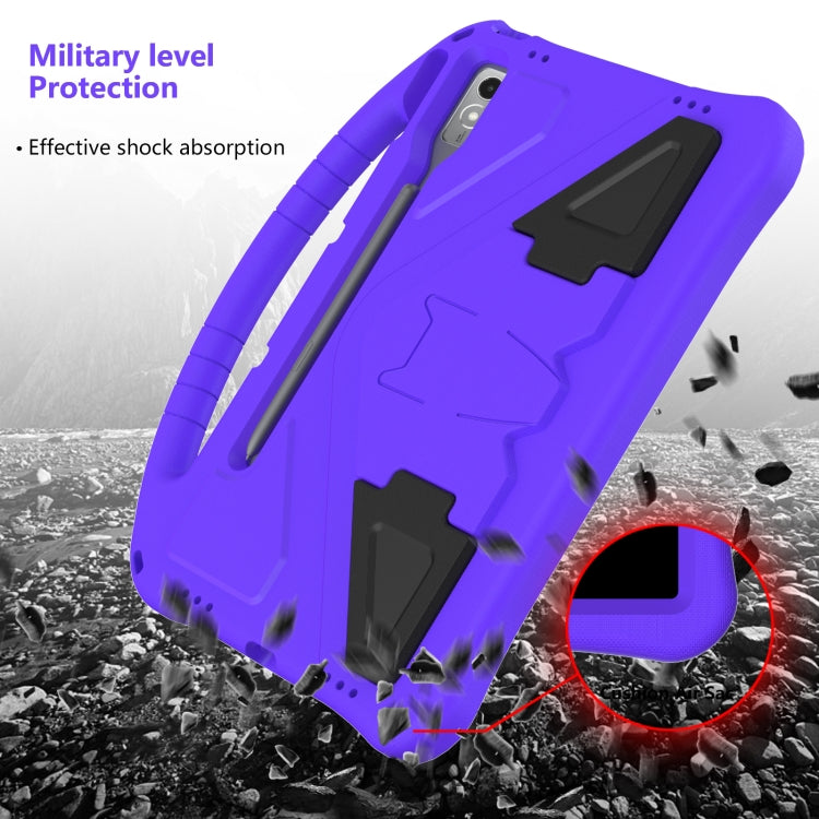 For Lenovo Tab P12 EVA Shockproof Tablet Case with Holder(Purple)