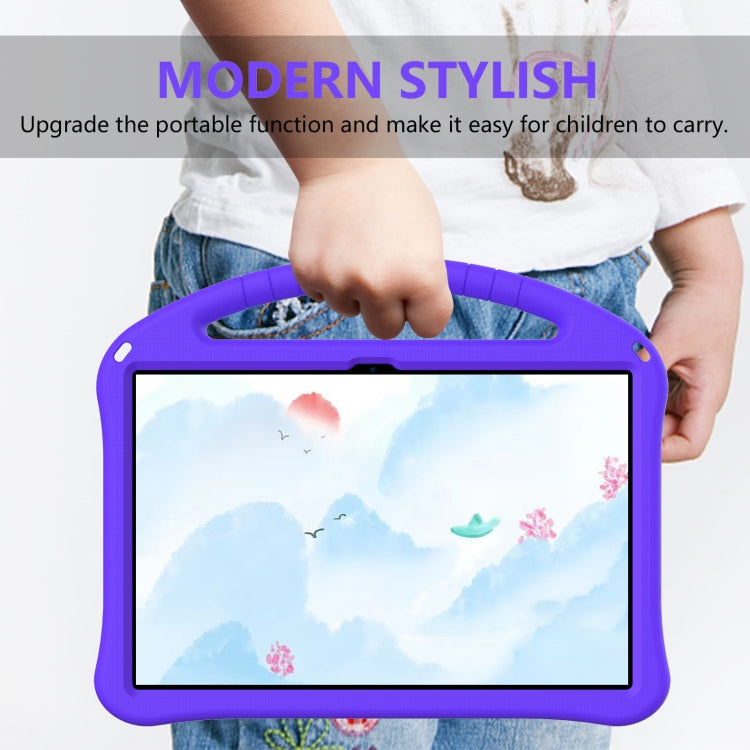 For Lenovo Tab P12 EVA Shockproof Tablet Case with Holder(Purple)