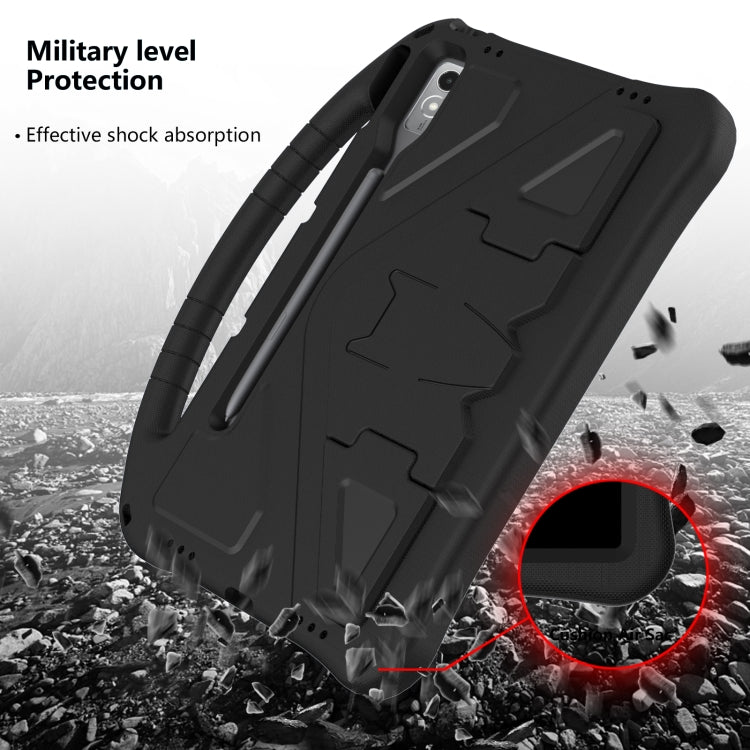 For Lenovo Tab P12 EVA Shockproof Tablet Case with Holder(Black)