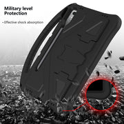 For Lenovo Tab P12 EVA Shockproof Tablet Case with Holder(Black)