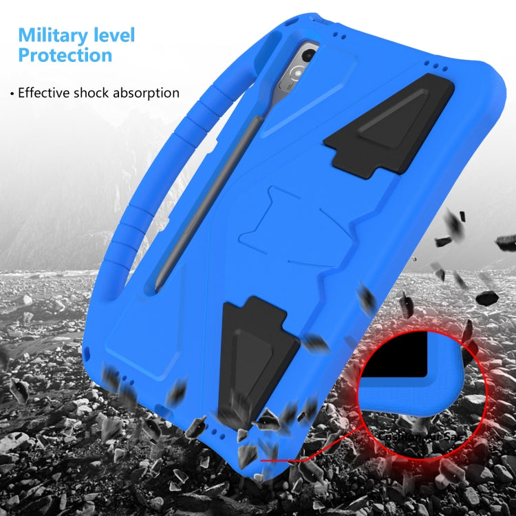 For Lenovo Tab P12 EVA Shockproof Tablet Case with Holder(Blue)
