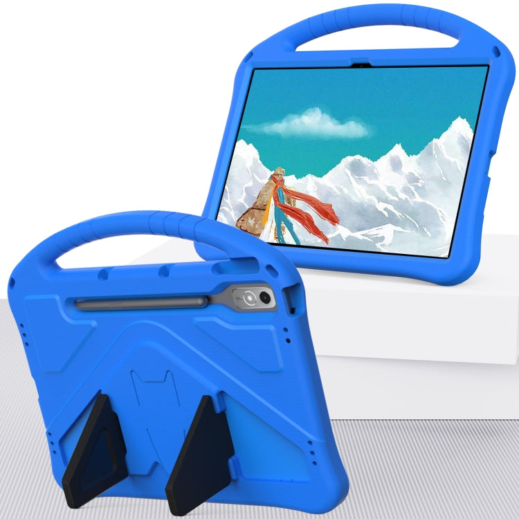 For Lenovo Tab P12 EVA Shockproof Tablet Case with Holder(Blue)