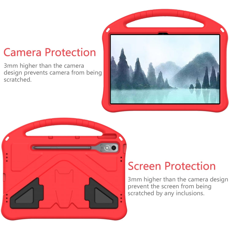 For Lenovo Tab P12 EVA Shockproof Tablet Case with Holder(Red)