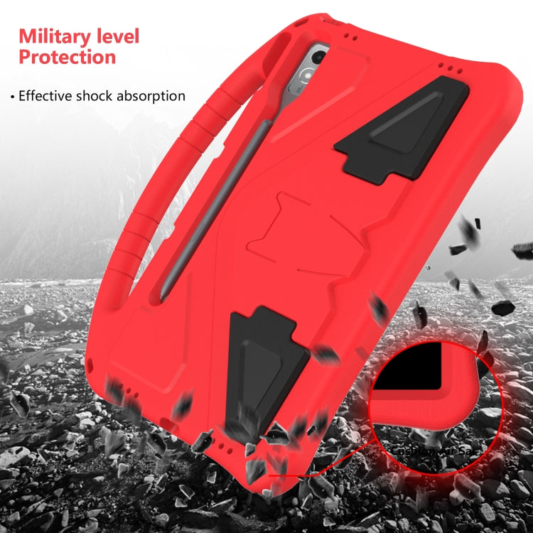 For Lenovo Tab P12 EVA Shockproof Tablet Case with Holder(Red)