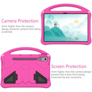 For Lenovo Tab P12 EVA Shockproof Tablet Case with Holder(Rose Red)