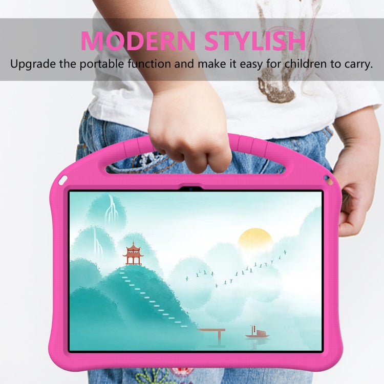 For Lenovo Tab P12 EVA Shockproof Tablet Case with Holder(Rose Red)