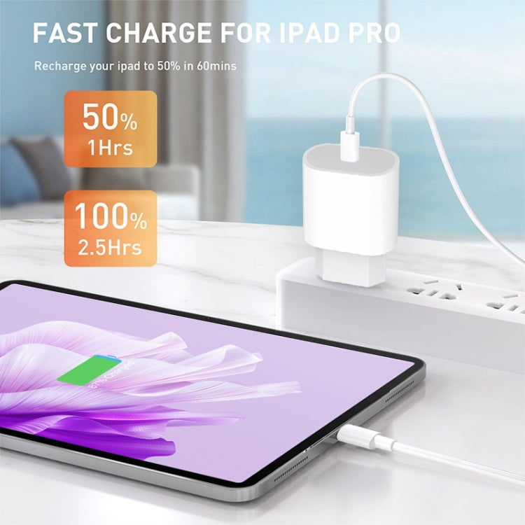 PD35W USB-C / Type-C Port Charger with 1m Type-C to Type-C Data Cable, EU Plug