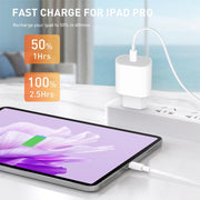 PD35W USB-C / Type-C Port Charger with 1m Type-C to Type-C Data Cable, EU Plug