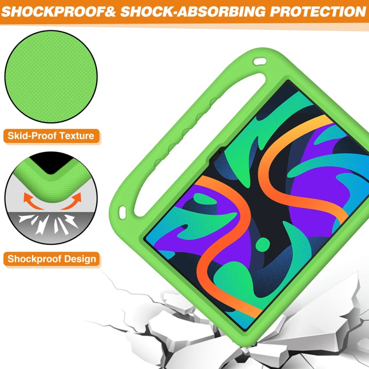 For Amazon Fire Max 11 2023 Handle EVA Shockproof Tablet Case with Holder(Green)
