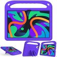For Amazon Fire Max 11 2023 Handle EVA Shockproof Tablet Case with Holder(Purple) - Amazon by PMC TechLife | Online Shopping South Africa | PMC TechLife | Buy Now Pay Later Mobicred