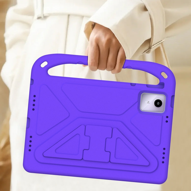 For Amazon Fire Max 11 2023 Handle EVA Shockproof Tablet Case with Holder(Purple)