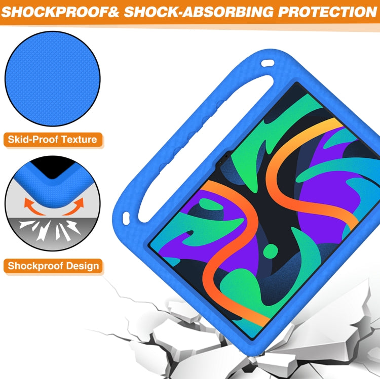 For Amazon Fire Max 11 2023 Handle EVA Shockproof Tablet Case with Holder(Blue)