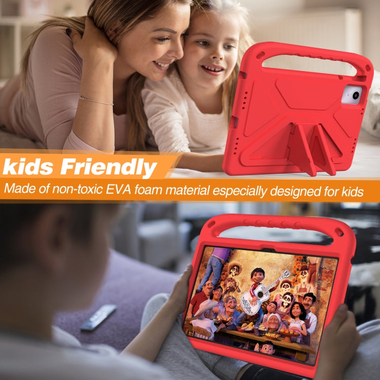 For Amazon Fire Max 11 2023 Handle EVA Shockproof Tablet Case with Holder(Red)
