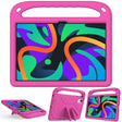 For Amazon Fire Max 11 2023 Handle EVA Shockproof Tablet Case with Holder(Rose Red) - Amazon by PMC TechLife | Online Shopping South Africa | PMC TechLife | Buy Now Pay Later Mobicred