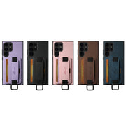 For Samsung Galaxy S24+ 5G Suteni H13 Litchi Leather Wrist Strap Wallet Back Phone Case(Black)