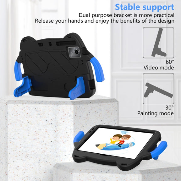 For Lenovo Tab P11 J606F/ P11 Plus J607F Ice Baby EVA Shockproof Hard PC Tablet Case(Black+Blue)