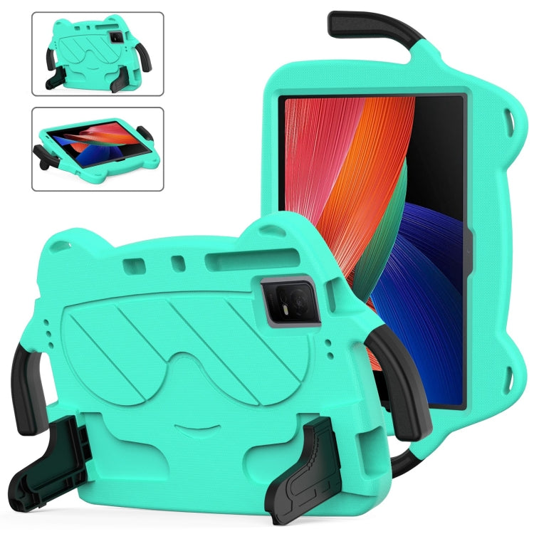 For TCL Tab 11 9466x3 Ice Baby EVA Shockproof Hard PC Tablet Case(Mint Green+Black)