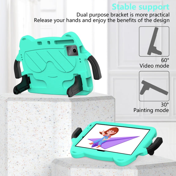For TCL Tab 11 9466x3 Ice Baby EVA Shockproof Hard PC Tablet Case(Mint Green+Black)