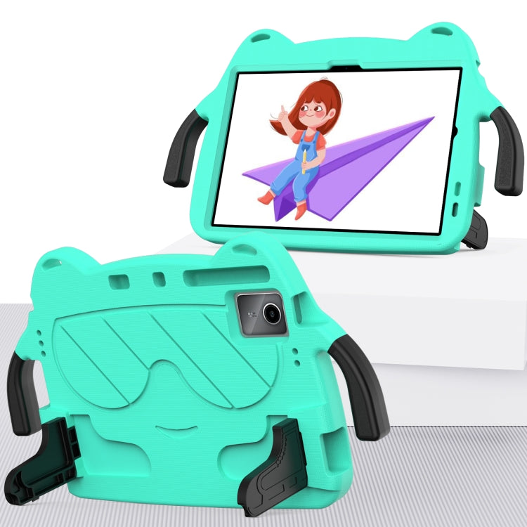 For TCL Tab 11 9466x3 Ice Baby EVA Shockproof Hard PC Tablet Case(Mint Green+Black)
