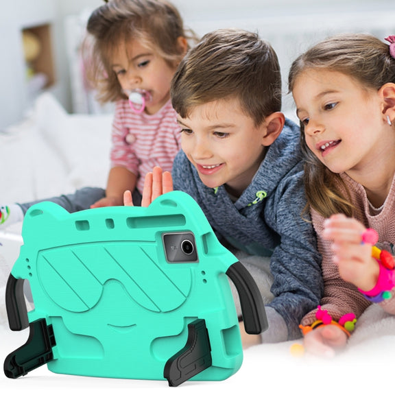 For TCL Tab 11 9466x3 Ice Baby EVA Shockproof Hard PC Tablet Case(Mint Green+Black)