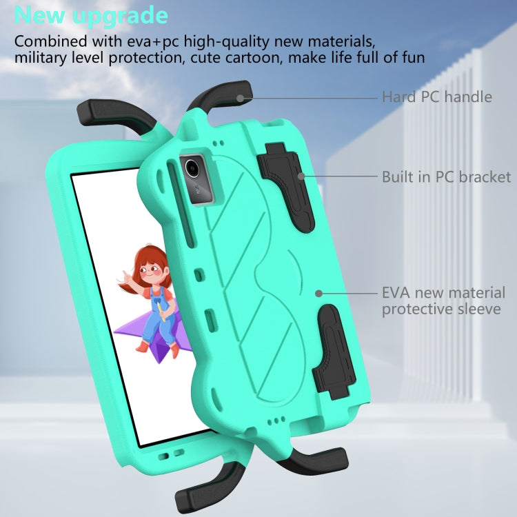For TCL Tab 11 9466x3 Ice Baby EVA Shockproof Hard PC Tablet Case(Mint Green+Black)