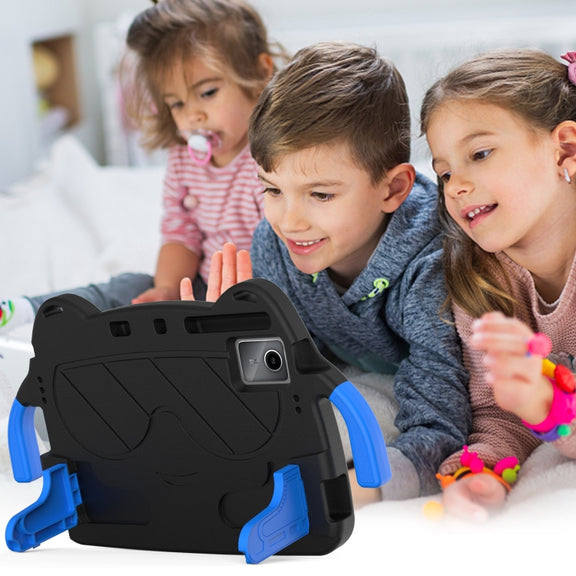 For Onn Tbspg 100110027 2023 Ice Baby EVA Shockproof Hard PC Tablet Case(Black+Blue)